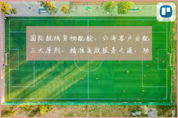 国际航线货物配舱，公海客户分配三大原则，精准高效服务之道，助力企业发展